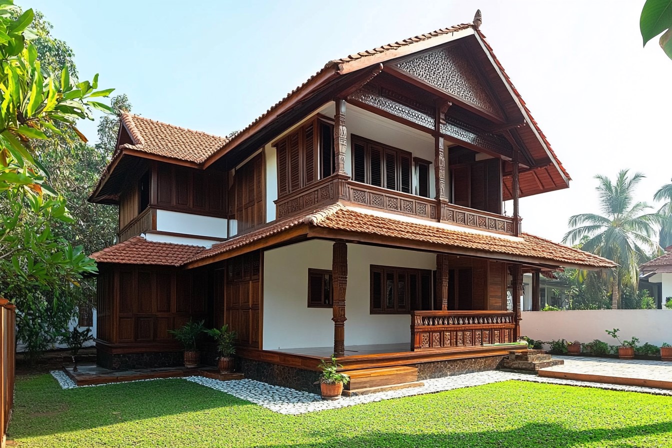 Duplex Home Design in South Indian Style