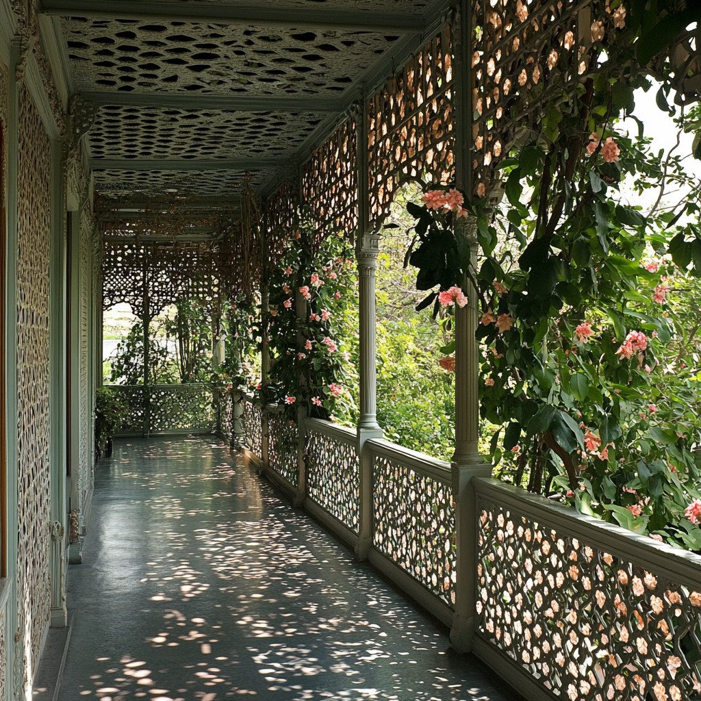 Floral-inspired Veranda Grill Design