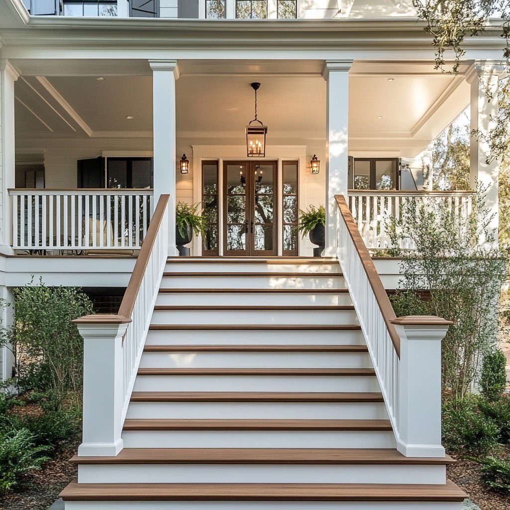 Front Entrance Outdoor Staircase Design