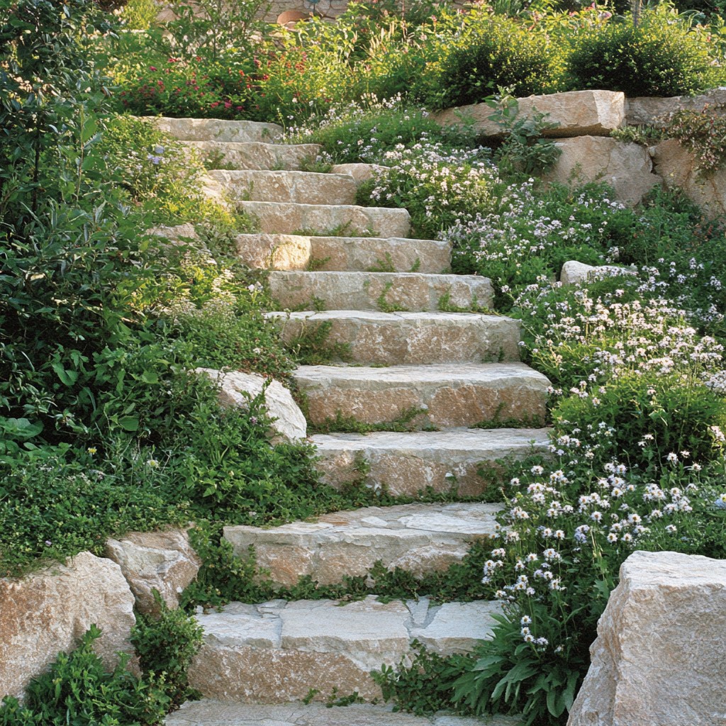 Garden Stairs Design Ideas