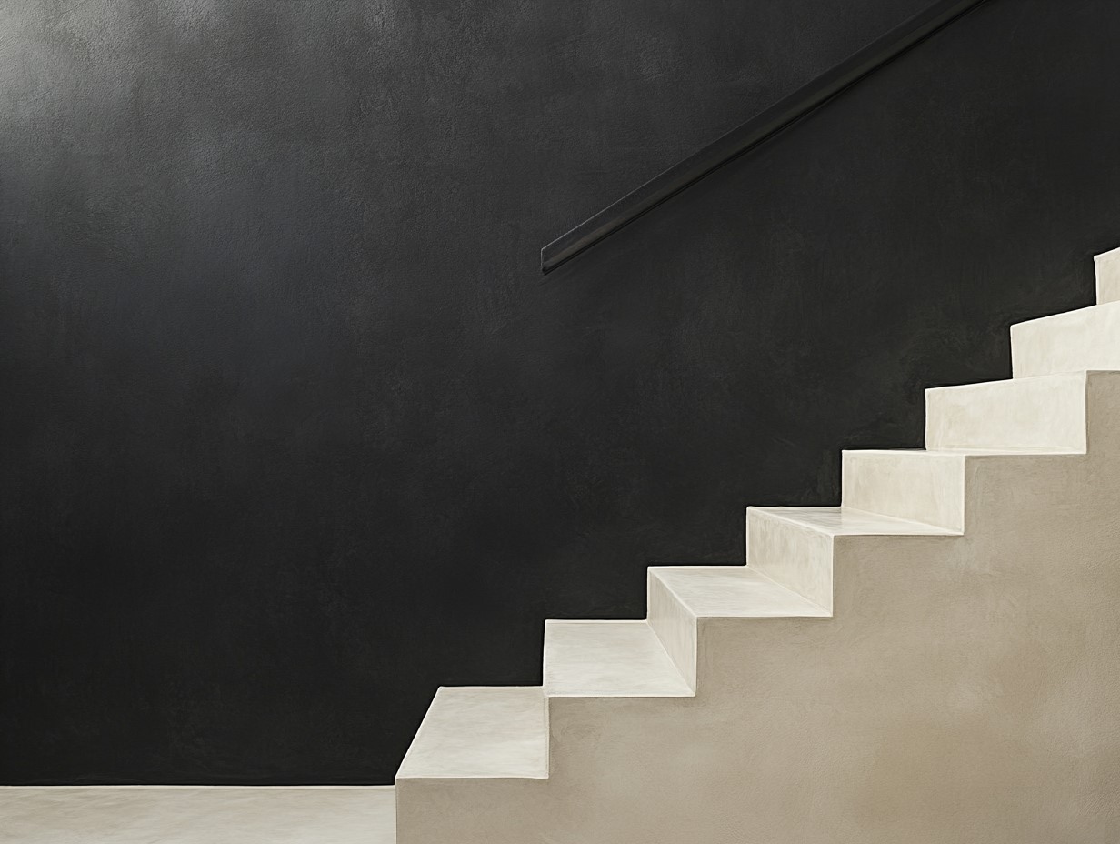 Light Coloured Granite Staircase Design Inpsiration