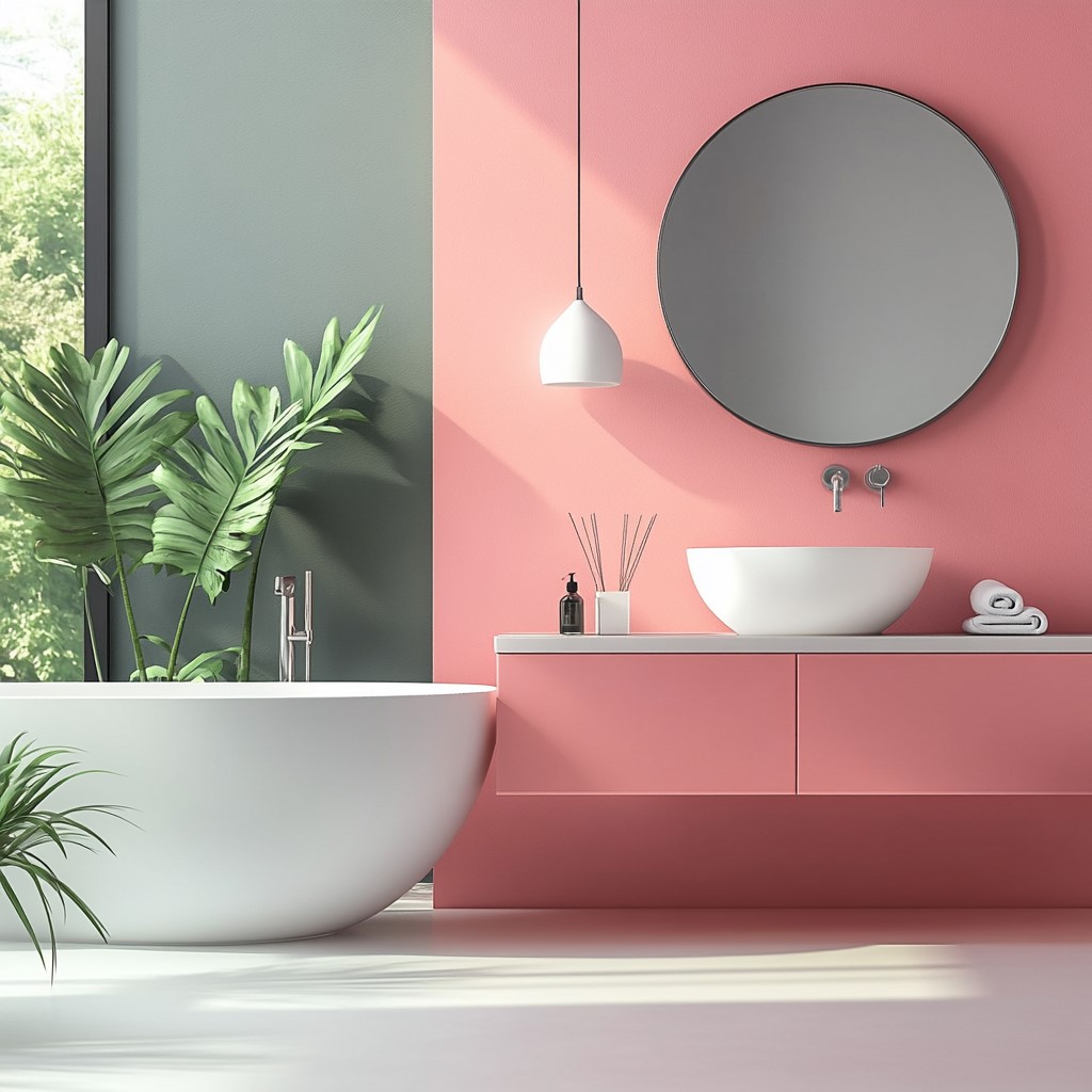 Mirror and Colours Placement as per South West Washroom Vastu