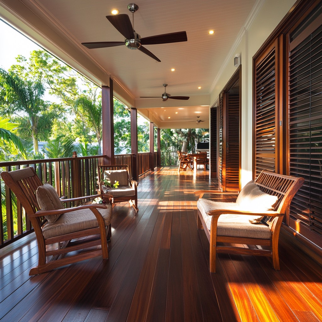 Veranda Grill Design in Tropical-Style