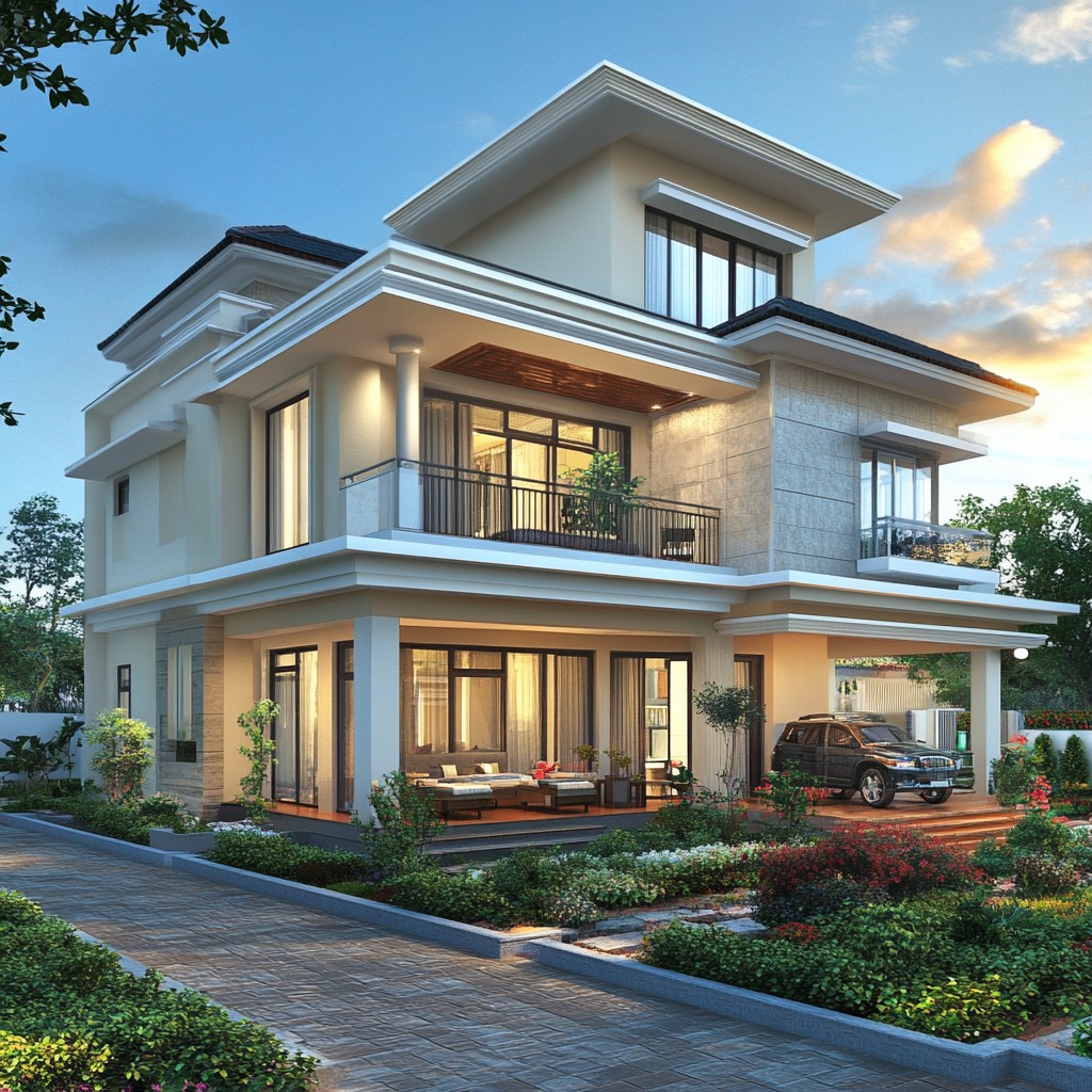 4BHK Home Plan with Generously Laid Out Bedrooms