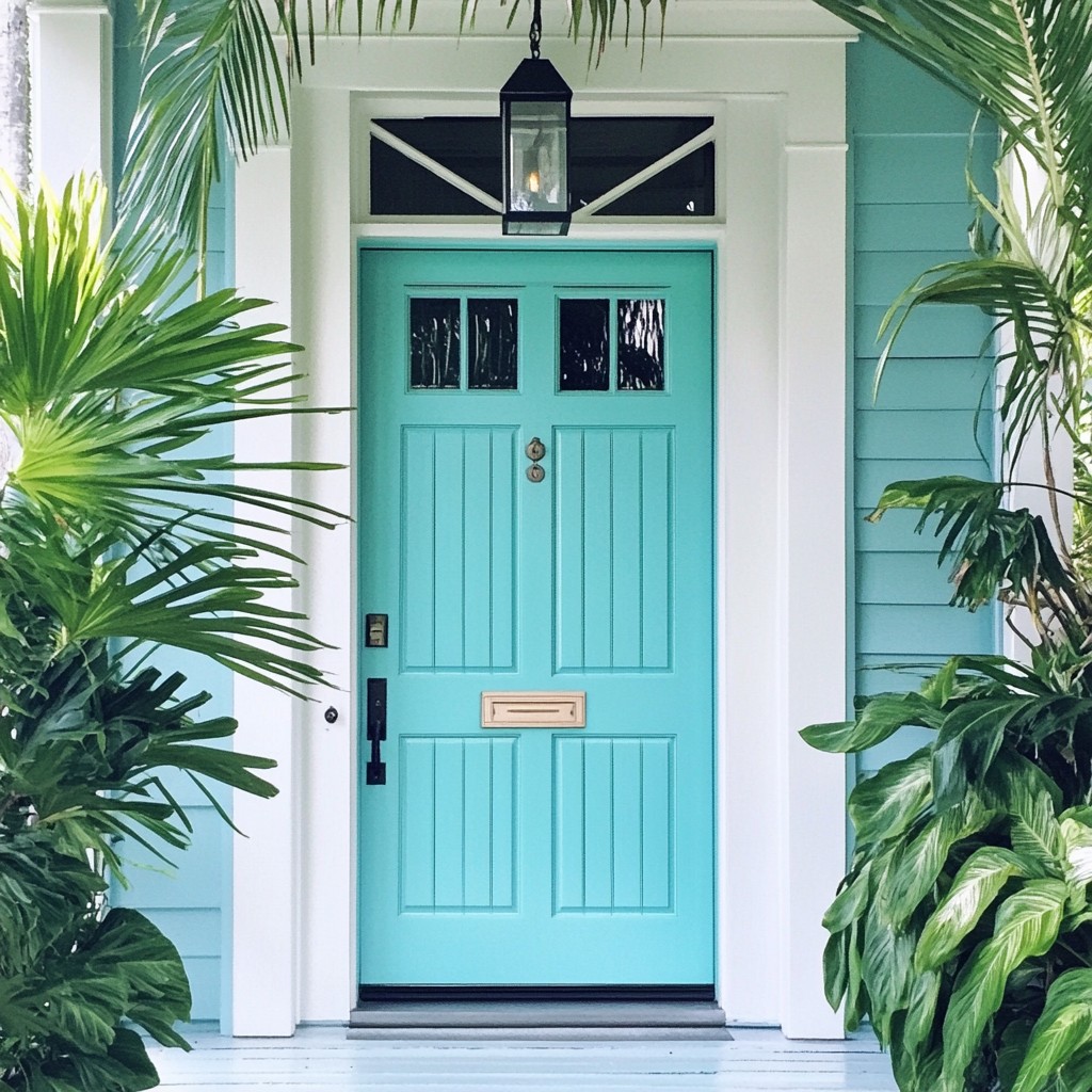 Aqua Home Front Door Colour