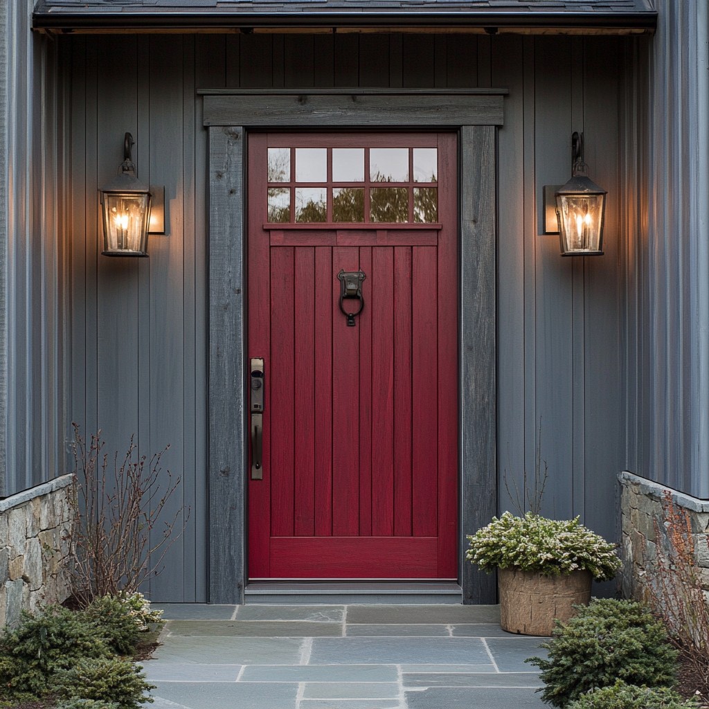 Barn Red Front Door Colour Paint Design