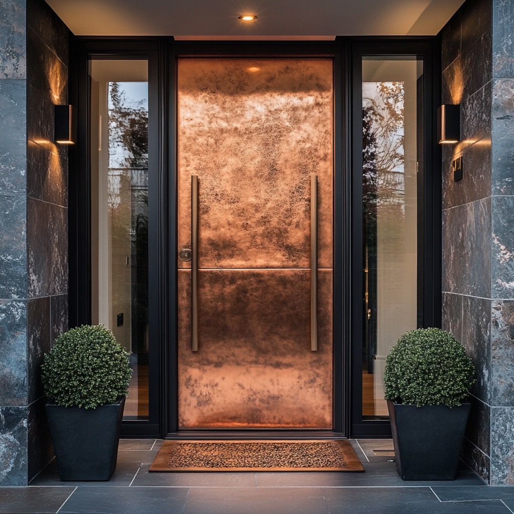 Copper Front Door Color Idea