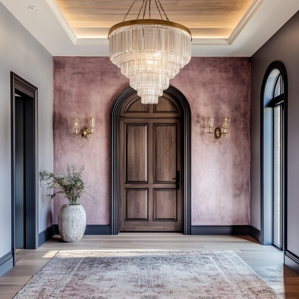 Entryway Design with a Statement Chandelier