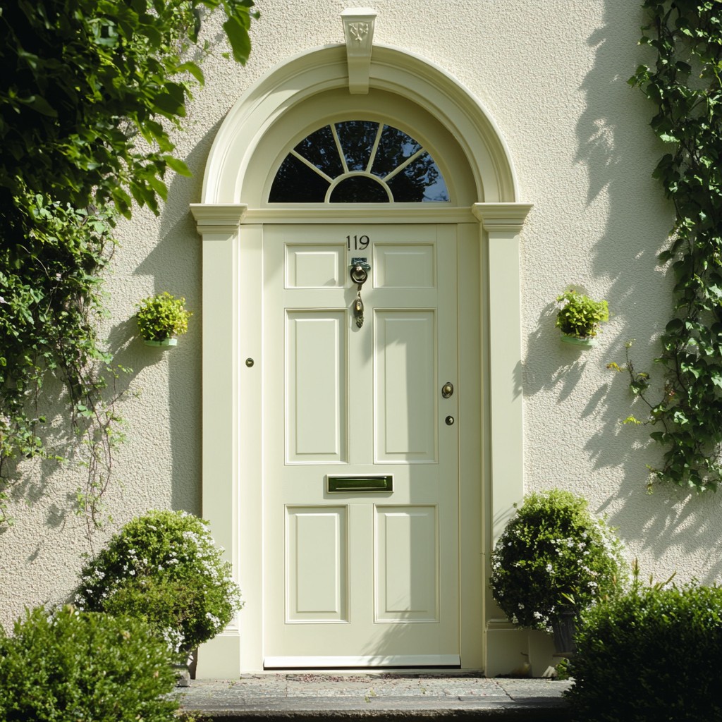 Ivory Front Door Paint Design