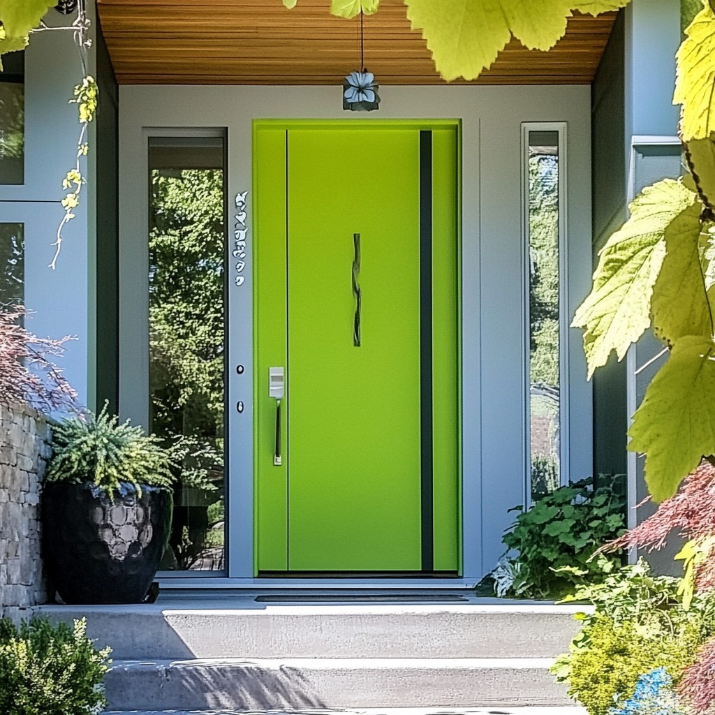 Lime Green Front Door Paint Colour