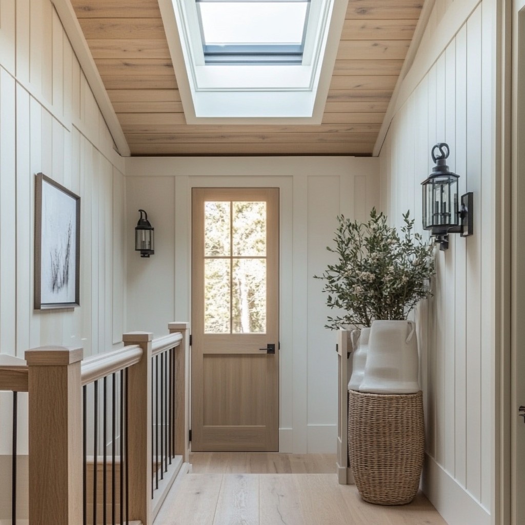 Modern Entryway Design Idea with a Spectacular Skylight