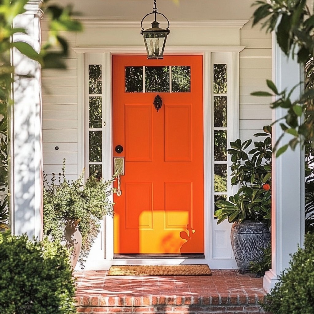 Orange Front Door