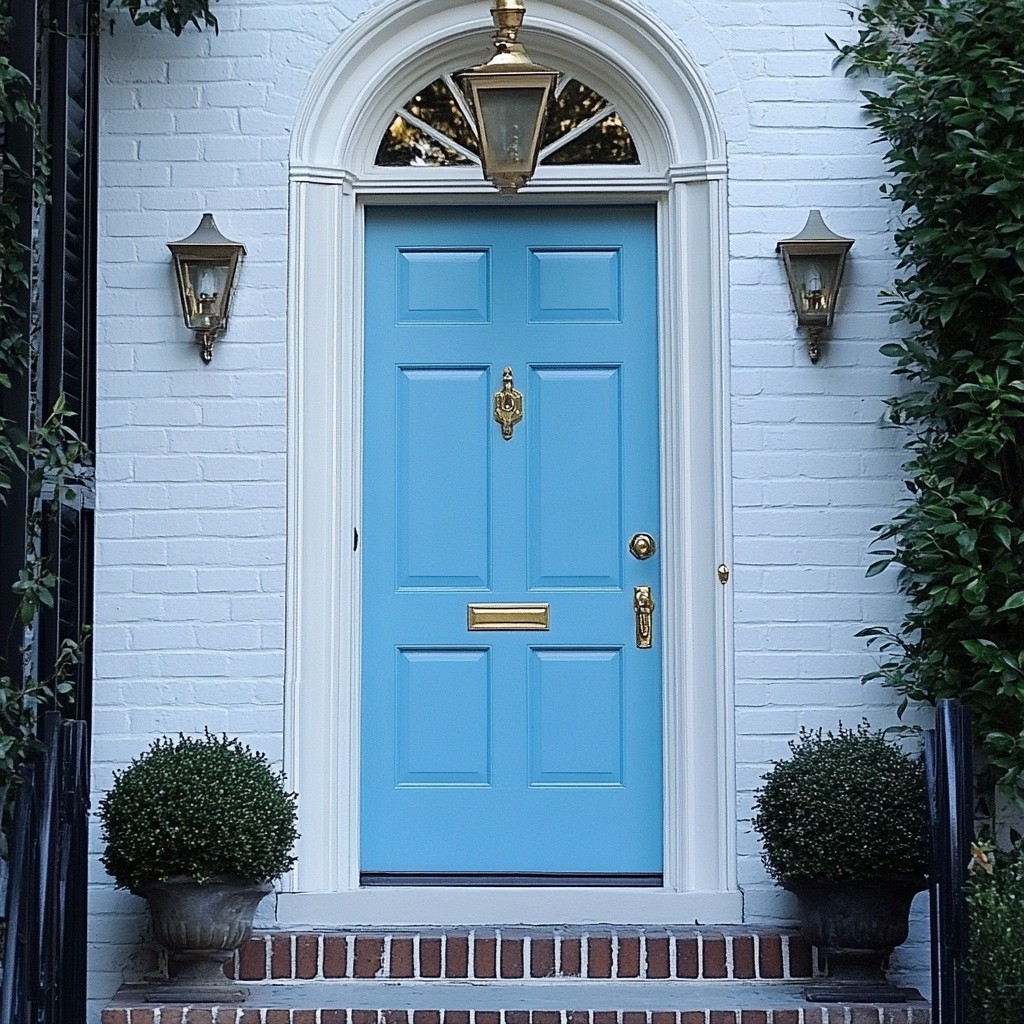 Sky Blue Front Door Colour Design