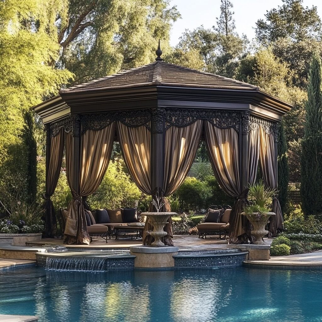 Swimming Pool Gazebo Design Inspiration