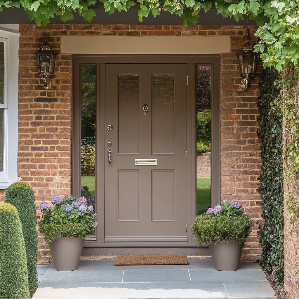 Taupe House Front Door Colour