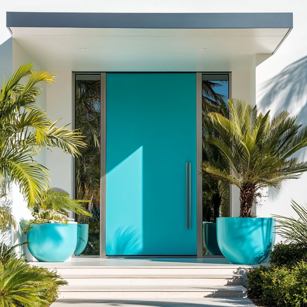 Turquoise Front Door