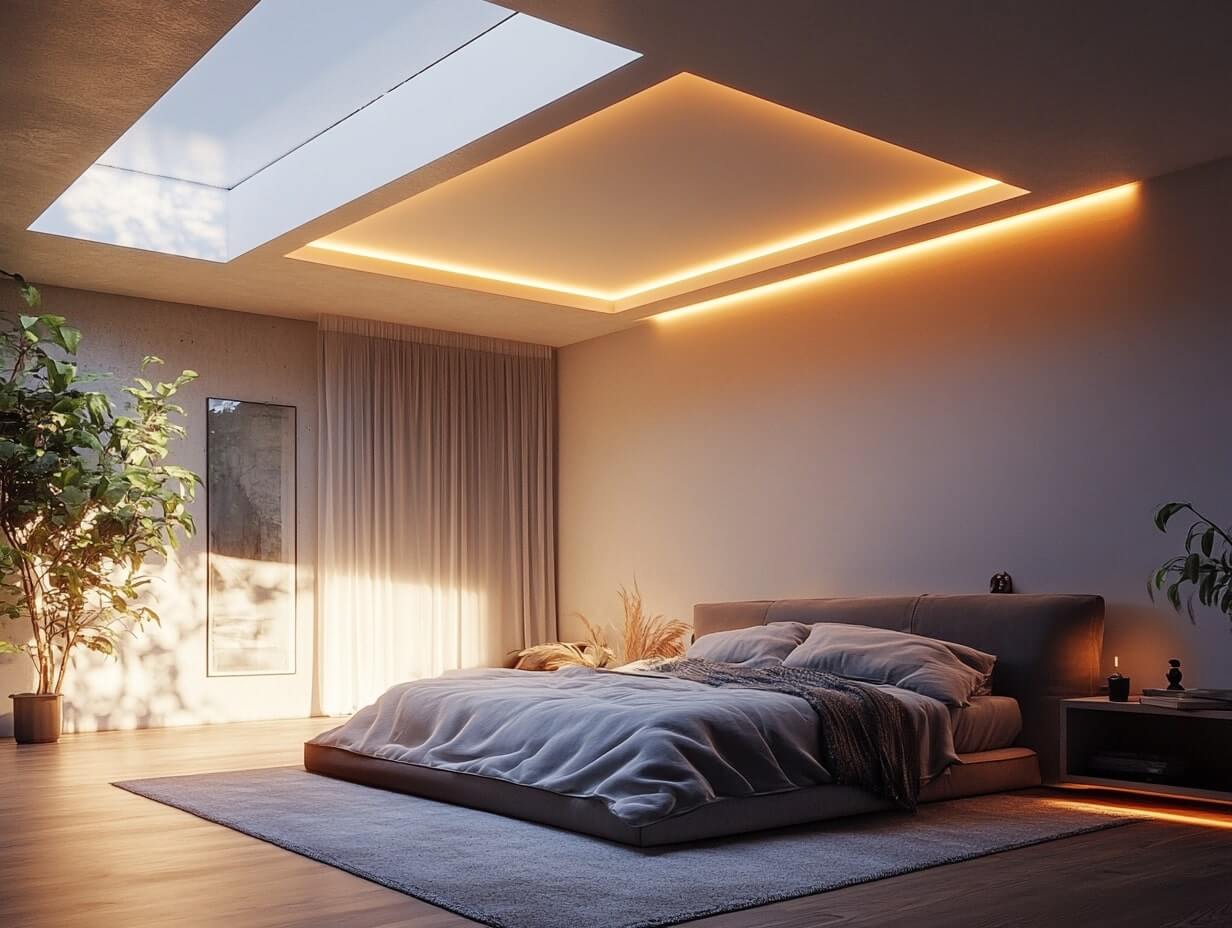 Bedroom Cove Light Ceiling Design Ideas