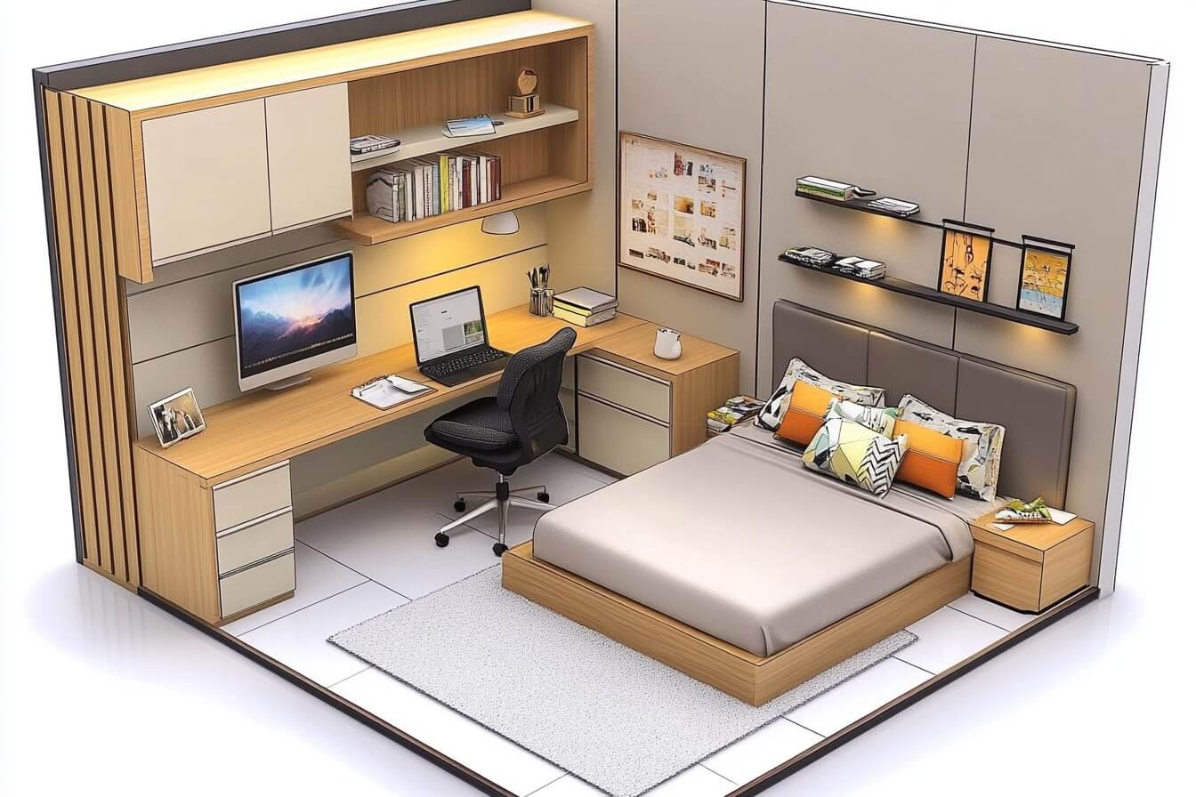 Compact and Clever 10x10 Layout