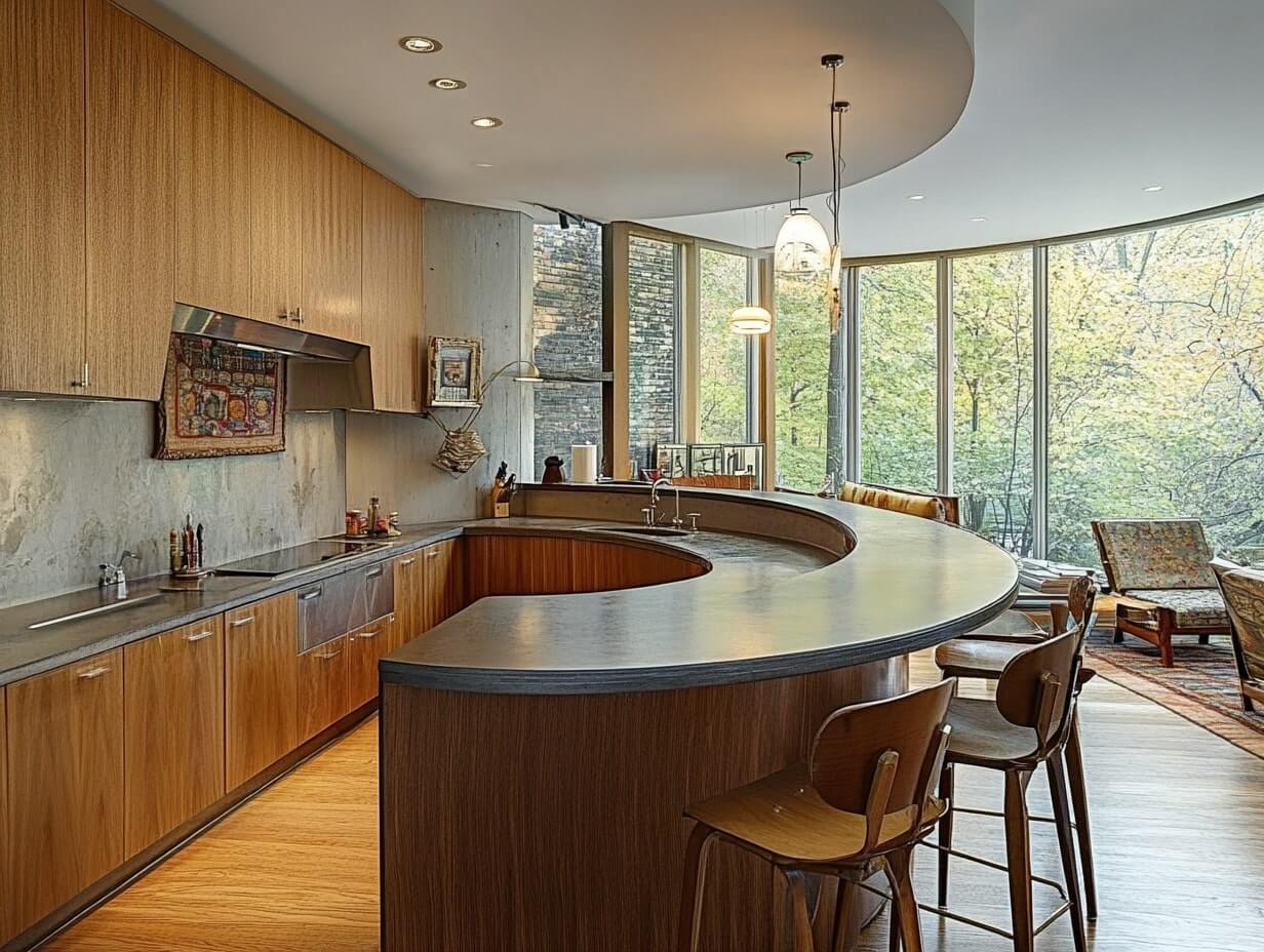 Half Moon Backrest Counter Ideas