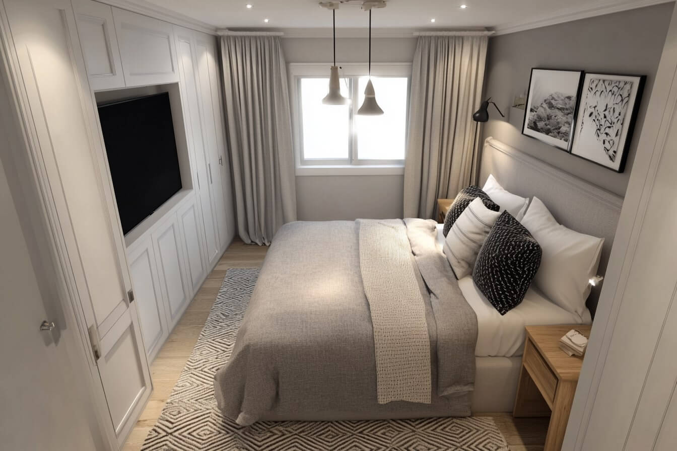 Movie-Ready Bedroom Retreat