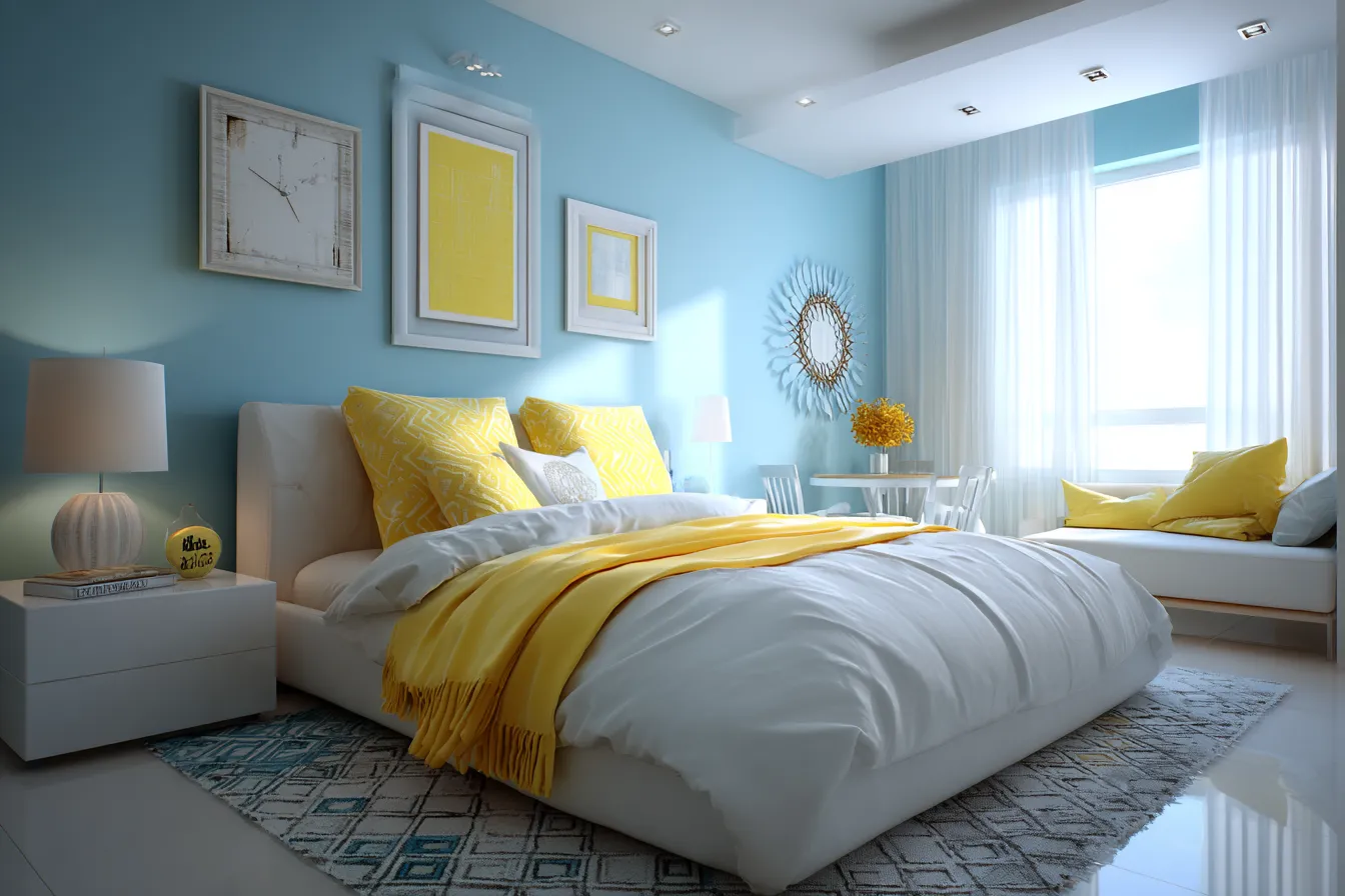 Sky Blue Contrast Colour With Modern Youthful Theme 