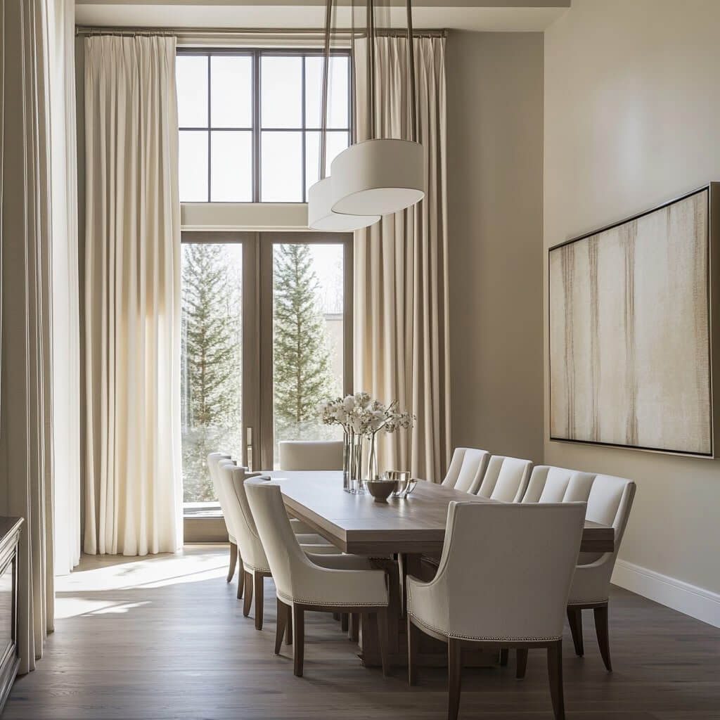 Box Pleat Curtains for Living Room