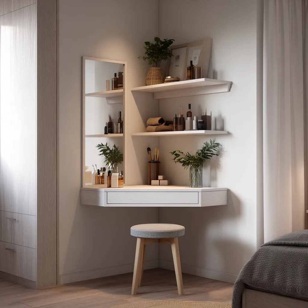 Corner Dressing Table Corner Dressing Table Design