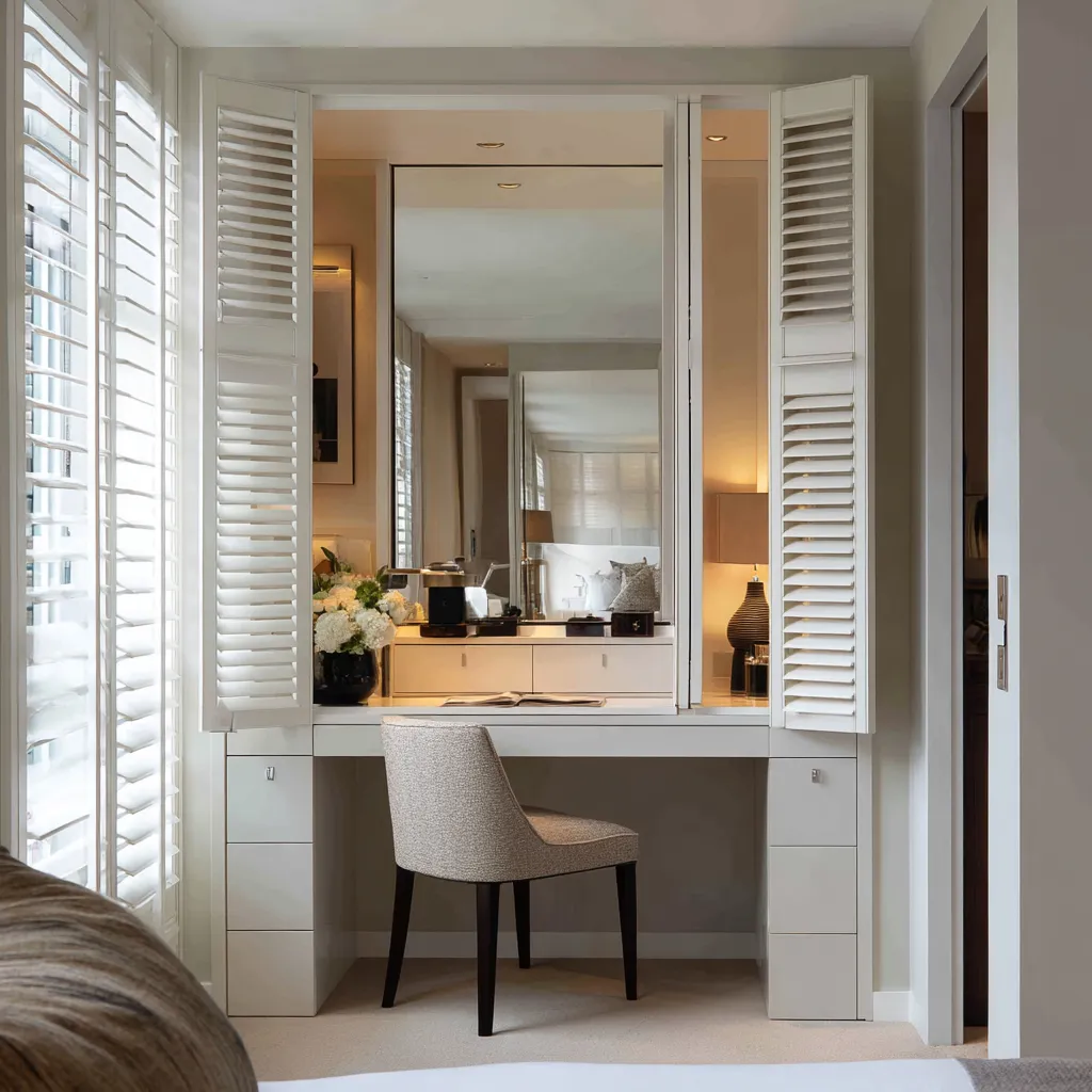 Hidden Dressing Table Behind Shutter Hidden Dressing Table Design Behind Shutter