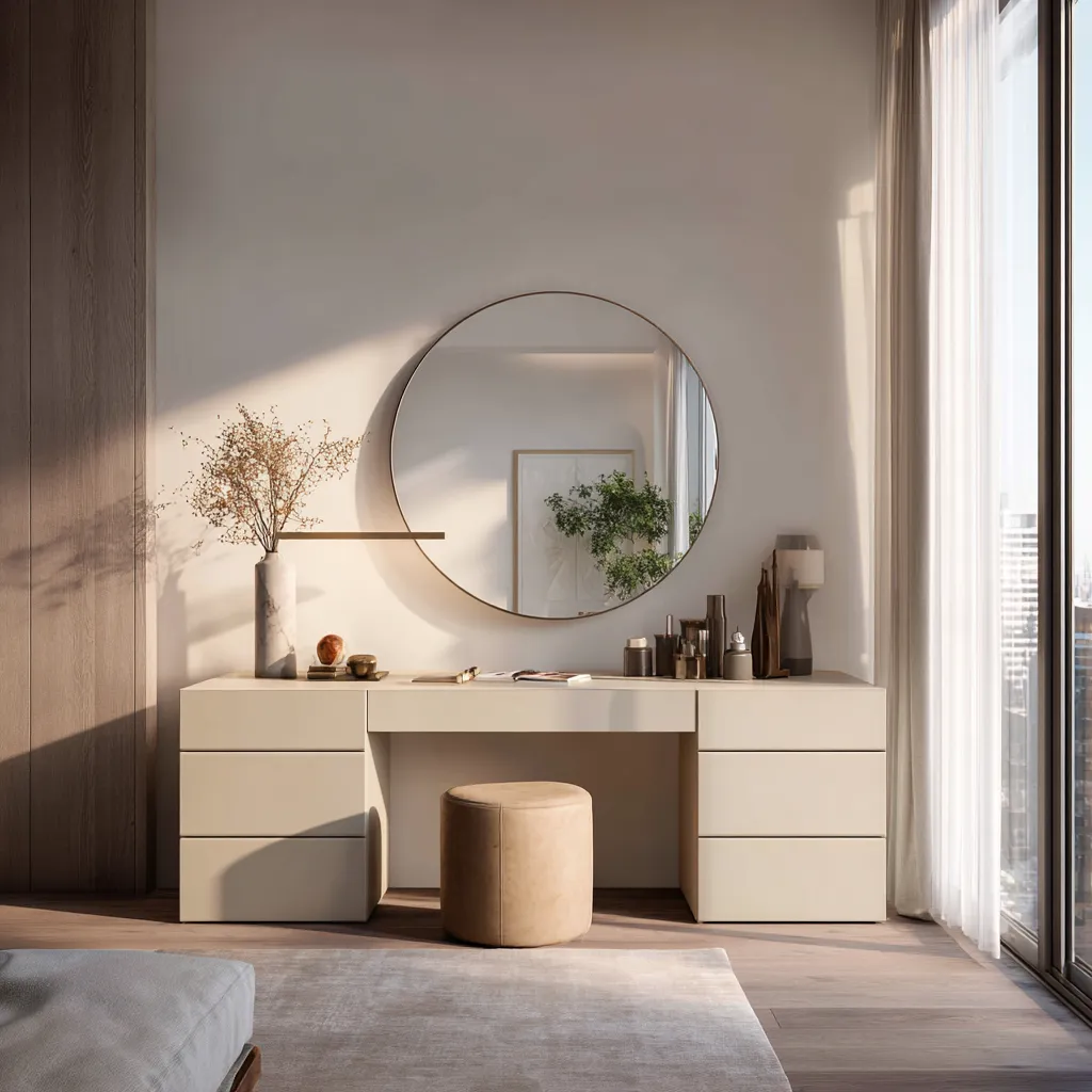 Modern and Simple Dressing Table for Contemporary Bedroom Modern Minimal Dressing Table Design for Contemporary Bedroom