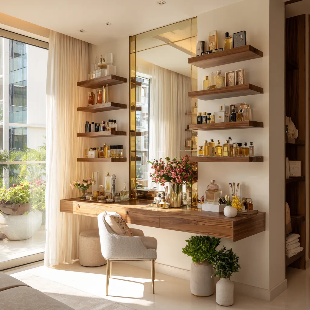 Multiple Open Shelves Dressing Table Multiple Open Shelves Dressing Table Design