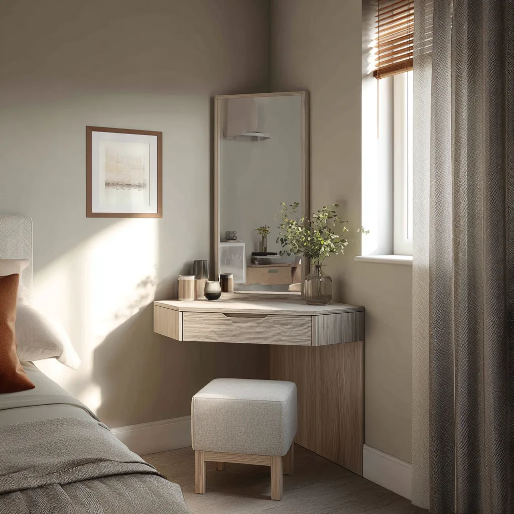 Small Corner Floating Dressing Unit Small Corner Floating Dressing Table Design