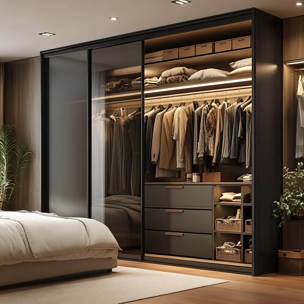 Bedroom with Dressing Room Plan