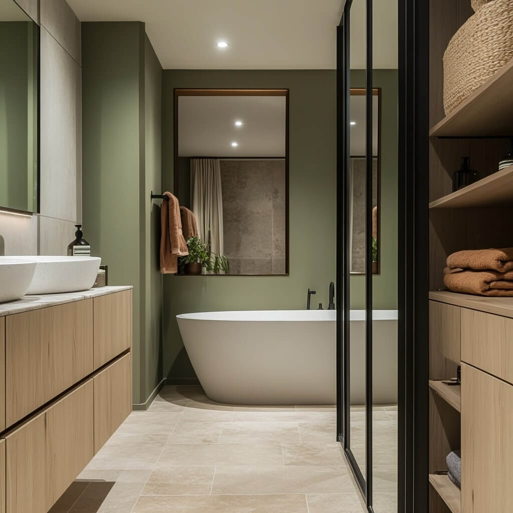 Dressing Room with Bathroom Design
