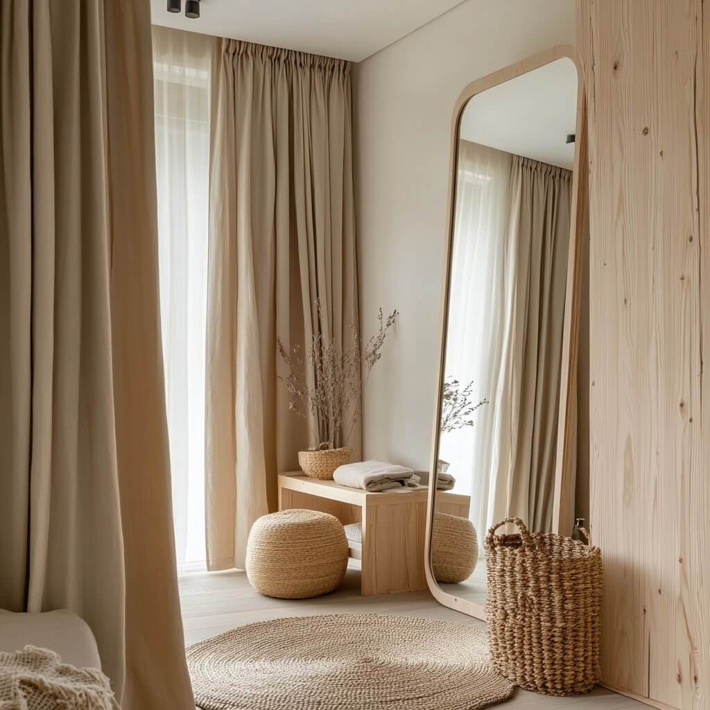 Small Dressing Room Designs with Mirror