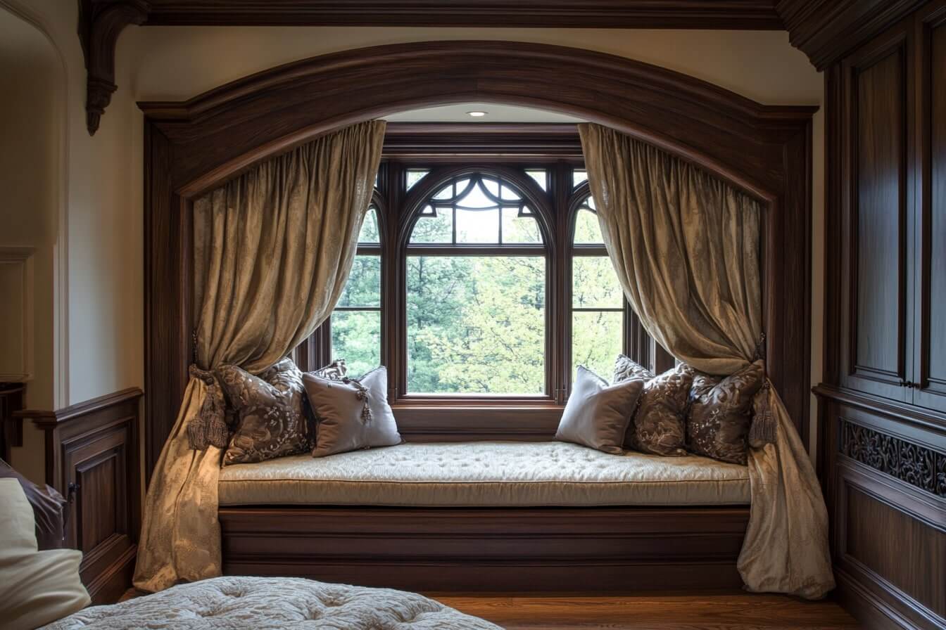 Oriel Window with Support Brackets