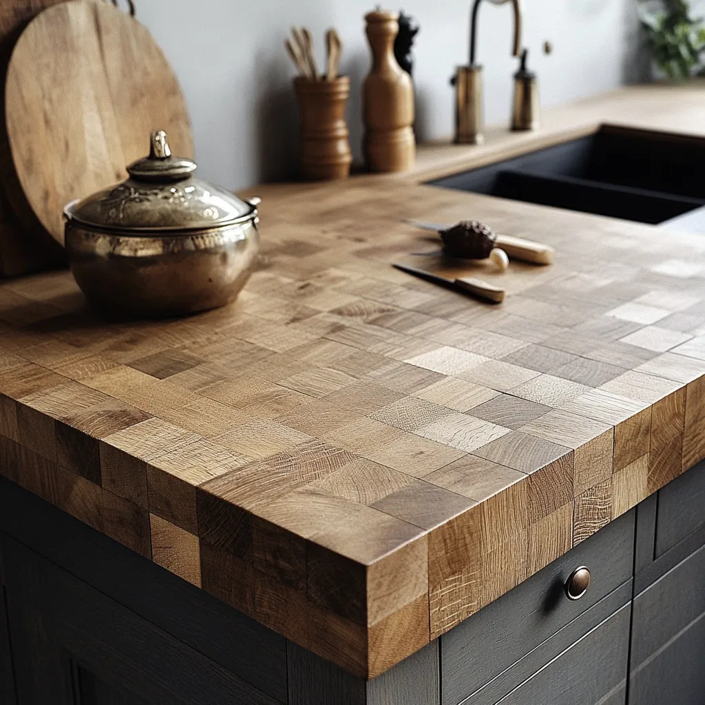 Butcher Block Kitchen Slab Design
