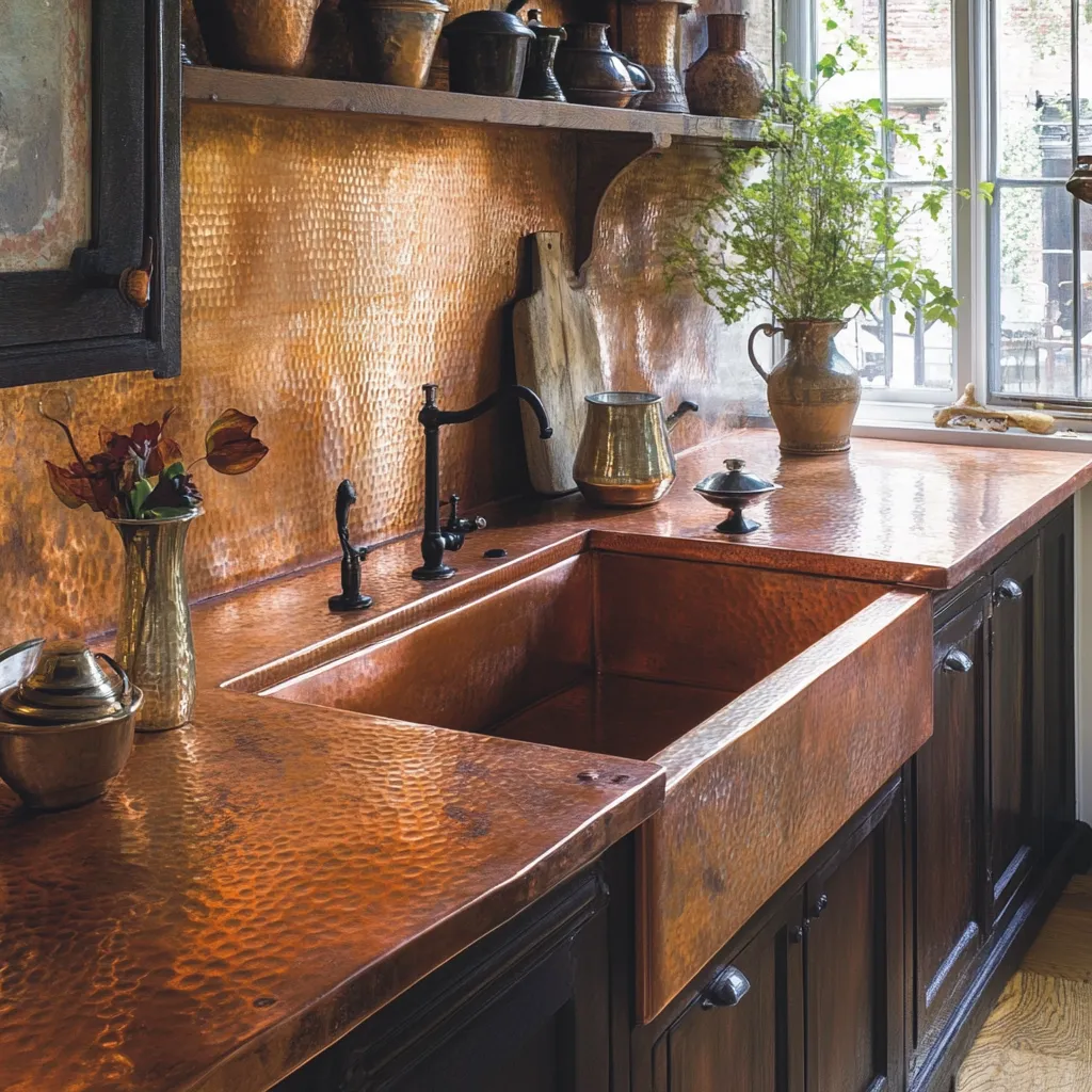 Copper Kitchen Slab Design