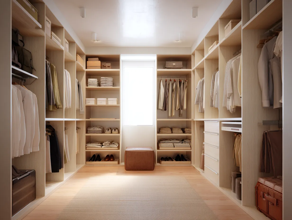 Engineered Boards- Walk-in Closet Shelves and Partition Material