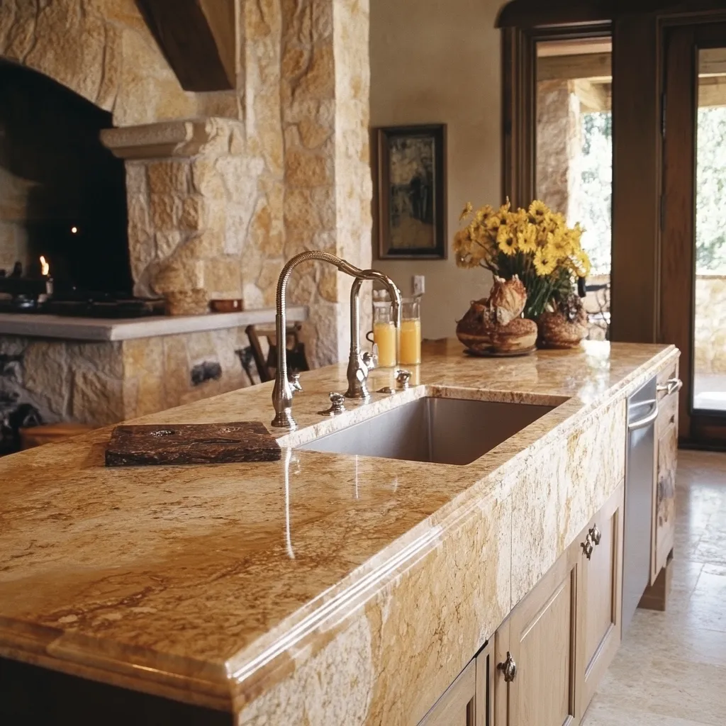 Engineered Stone Kitchen Slab Design