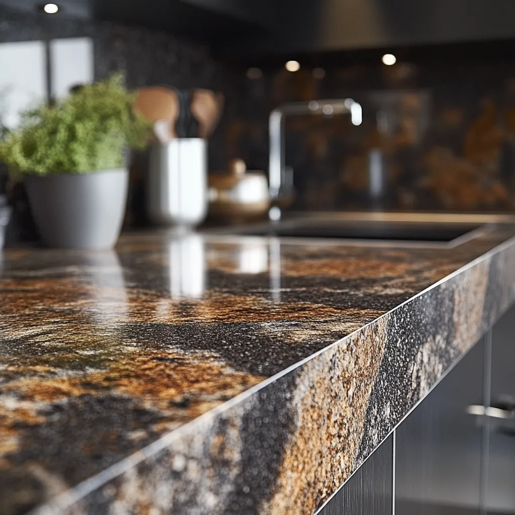 Flamed Granite Kitchen Slab Design