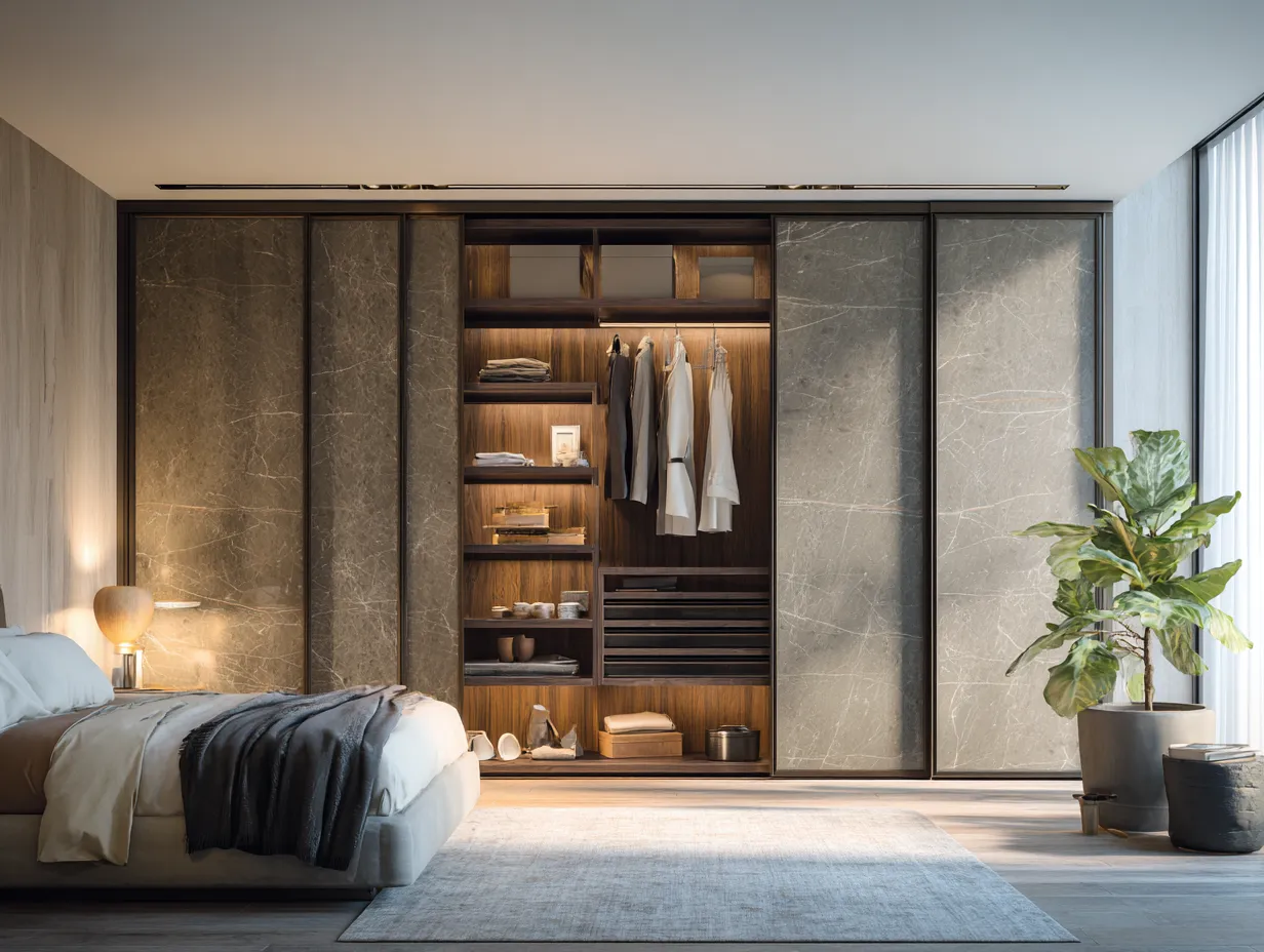 MDF- Sliding Wardrobe Doors Material