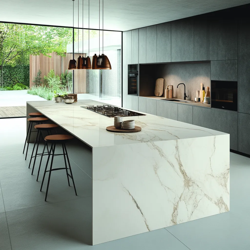 Porcelain Kitchen Slab Design