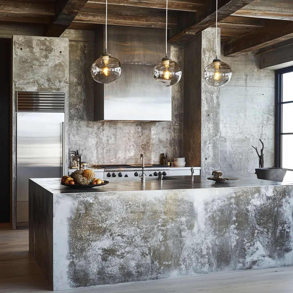 Recycled Aluminum Kitchen Slab Design