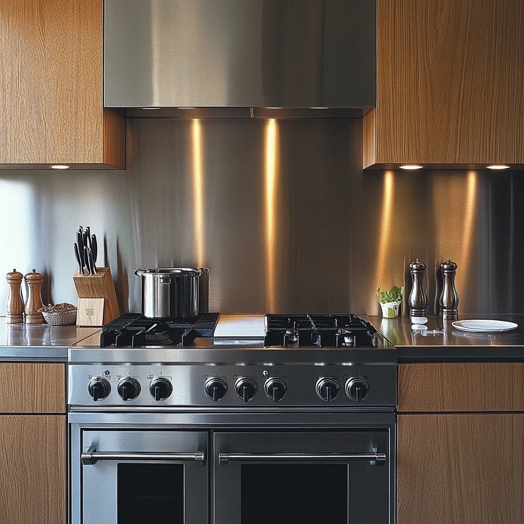 Stainless Steel Kitchen Slab Design