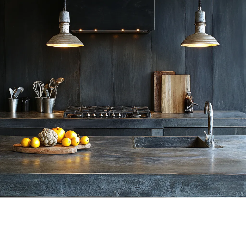 Zinc Kitchen Slab Design