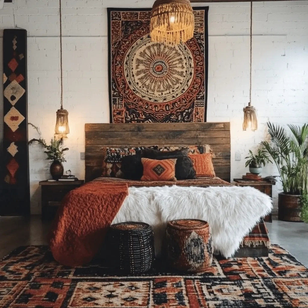 Bohemian Chic Bedroom Interiors Bohemian Chic Style Bedroom Interior Design Ideas