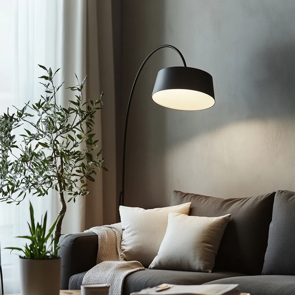 Arc Lamps Small Home Library Design Ideas- Arc Lamps