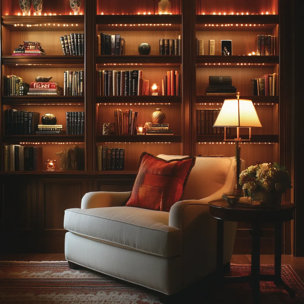 Soothing Lighting Small Home Library Design Ideas- Soothing Lighting