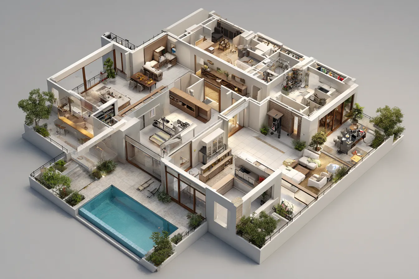 Large Modern House Design Plans