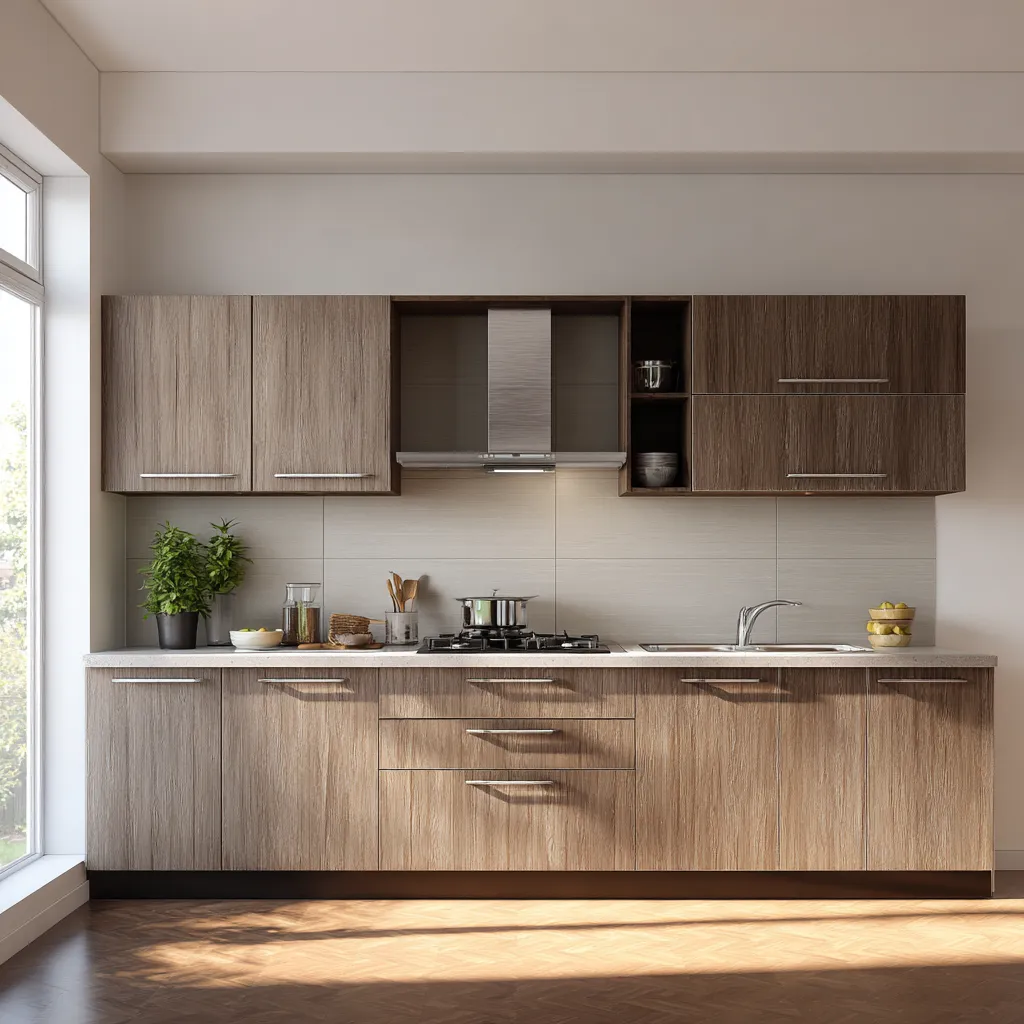 Straight Modular Kitchen Straight Kitchen Design- Types of Kitchen Layout